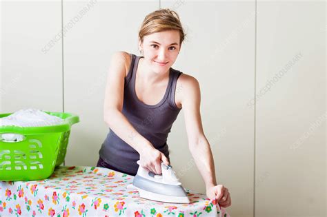 Woman Ironing Stock Image C0331352 Science Photo Library