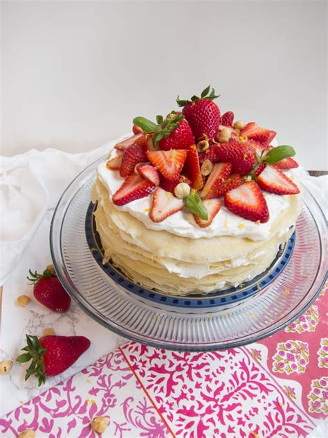 Try our recipes for tamales, churros, and more. Lemon Strawberry French Mille Crepes Cake - International Desserts Blog - Recipes with a ...