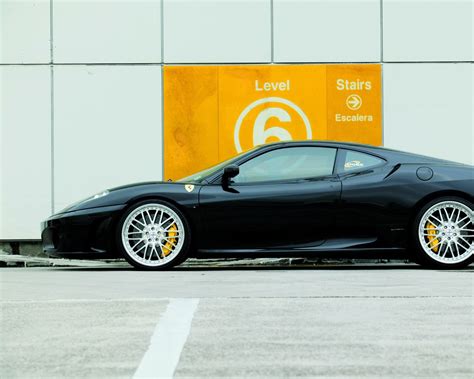 Download Wallpaper 1280x1024 Ferrari F430 Ferrari Black Side View