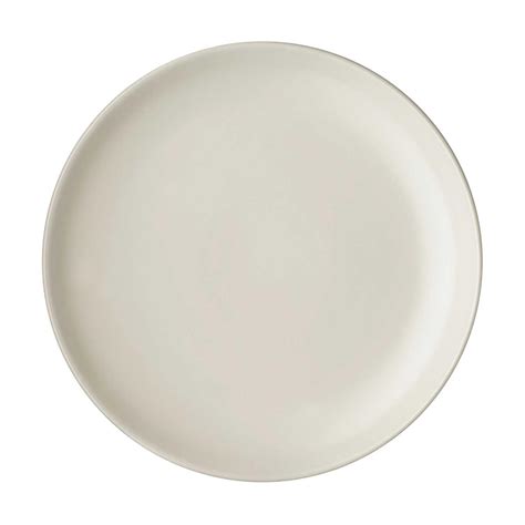 Classic Round Dinner Plate Timberline White Jenggala Keramik Bali