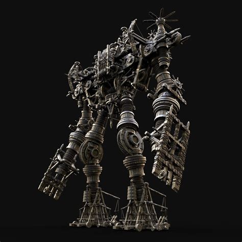 Mech Giant Battle War Robot Machine 3d Model By Enterables