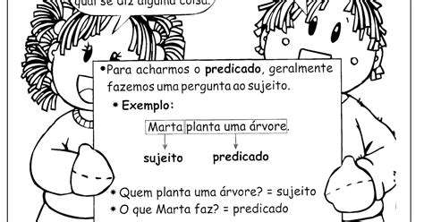 Atividades Sobre Sujeito E Predicado 4 Ano