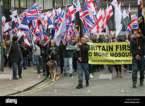 Britain First A Far Right Nationalist Political Party Demonstrate