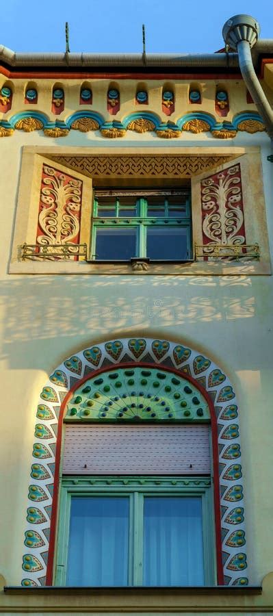 Architecture Detail In Art Nouveau Style At One Building In Subotica