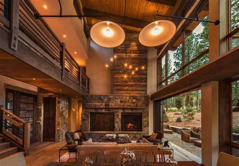 Woodsy Mountain Cabin In Martis Camp Blends Modern With Rustic Modern