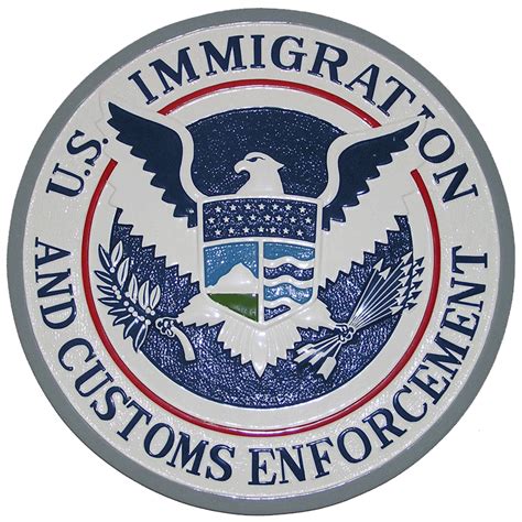 Ice Plaque Us Immigration And Customs Enforcement Seal Plaque