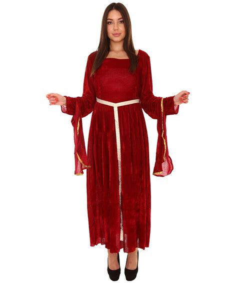 Blue Wine Red Womens Lady Guinevere Medieval Renaissance Cosplay