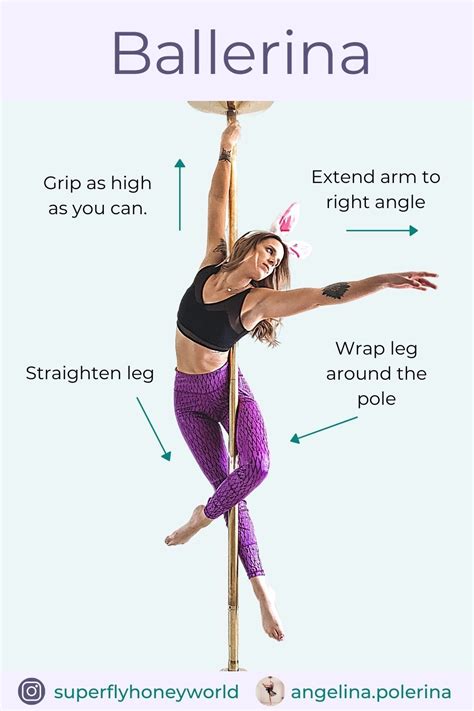 pole trick tutorial ballerina pole dancing for beginners pole fitness moves pole dancing