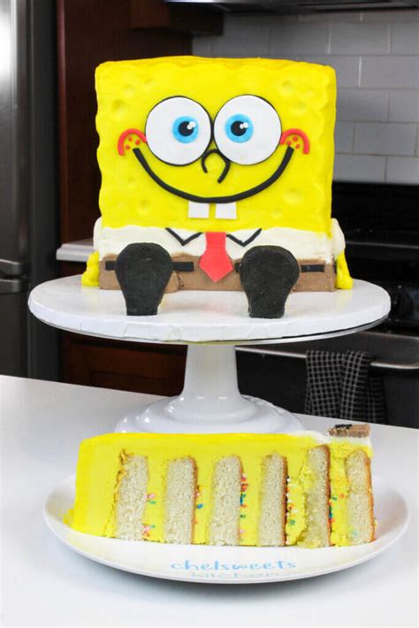 Spongebob Cake Detailed Recipe And Tutorial Chelsweets
