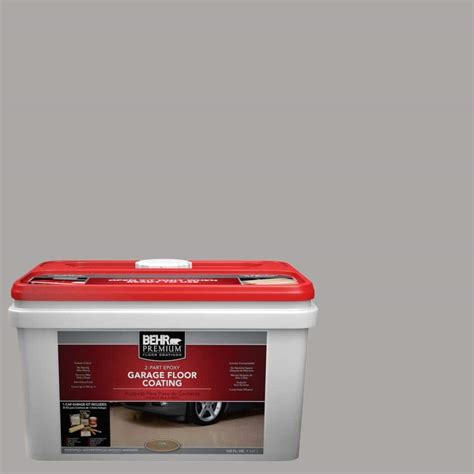 Behr Premium 1 Gal Pfc 68 Silver Gray 2 Part Epoxy Garage Floor