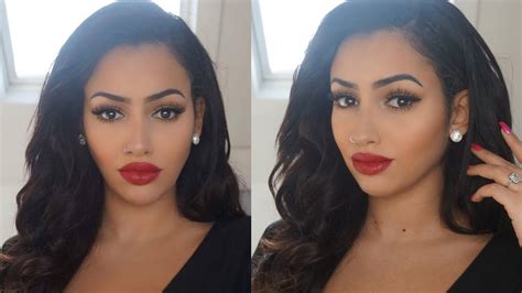 Classic Red Lip Look Makeup Tutorial Youtube