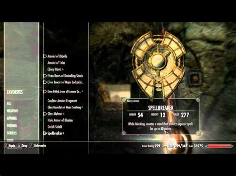 Spellbreaker Shield In Skyrim And Why Its Awesome Youtube