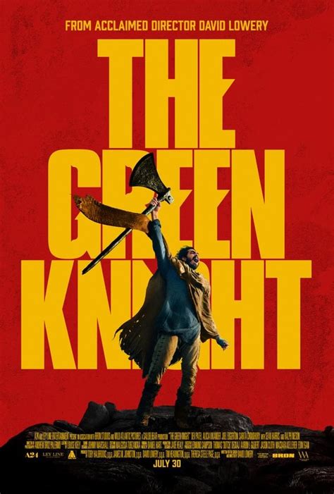 New Poster For David Lowerys The Green Knight Starring Dev Patel Alicia Vikander Joel