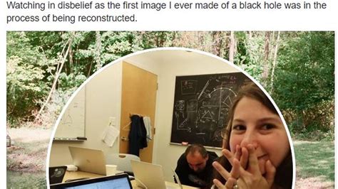 That First Black Hole Picture This Researcher Played A Big Part