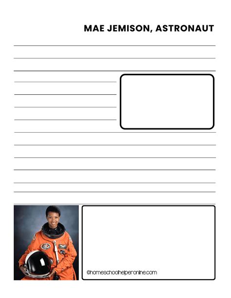 Astronauts Notebooking Pages Homeschool Helper Online