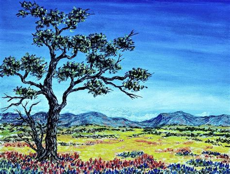 Lone Valley Tree Painting Painting By The James Roney Collection Fine