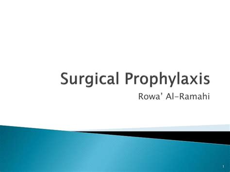 Ppt Surgical Prophylaxis Powerpoint Presentation Free