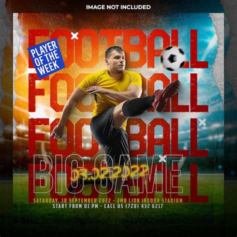 Premium Psd Football Sport Social Media Banner Template