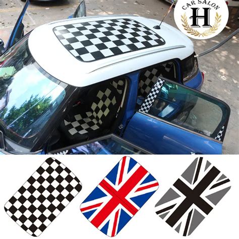 8 Color Perforated Car Roof Sticker For Mini Cooper Accessories F55 F56
