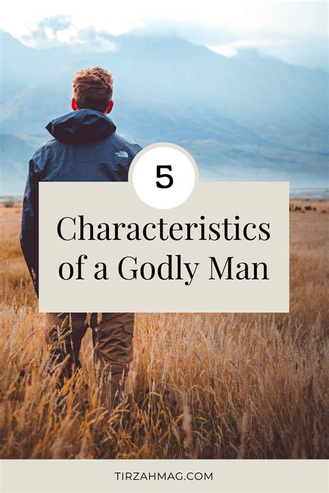 characteristics of a godly man — tirzah