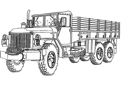 40 Free Printable Truck Coloring Pages Download
