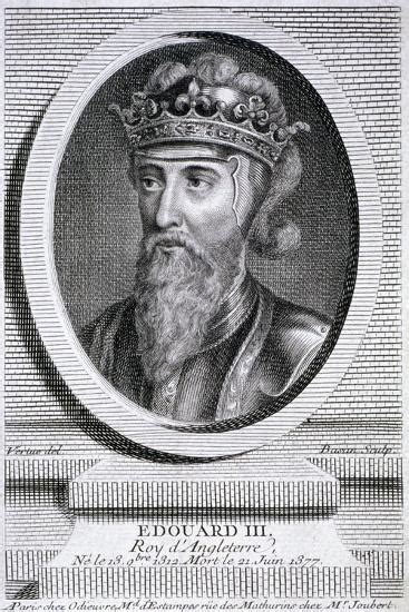 Edward Iii King Of England C1347 Giclee Print Pierre François