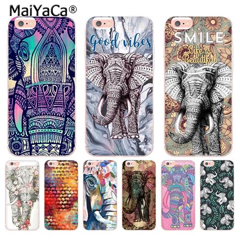 Maiyaca Colorful Animal Elephant Colorful Cute Phone Accessories Case