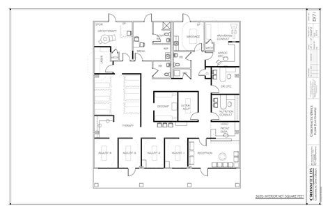 Sample Floor Plan With Cryotherapy And Decompression Therapy Rooms