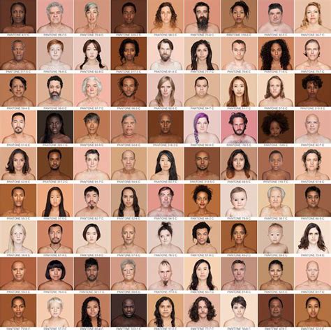 Ang Lica Dass Nos Descubre Los Colores Pantone De La Piel Human Skin