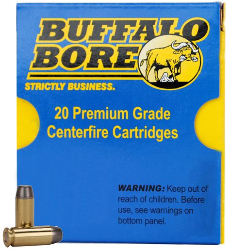 Buffalo Bore Ammunition Handgun 10mm Hard Cast 220 Grains 20 Rounds Per Box 21c20 1066392