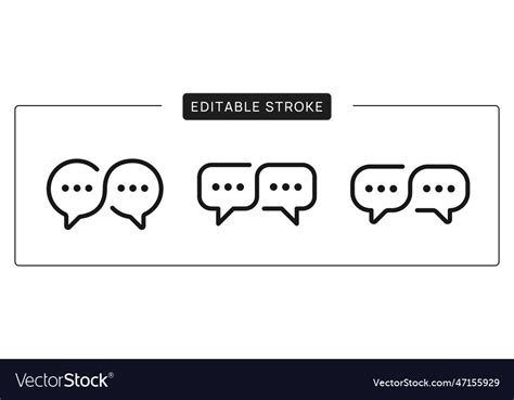 Constructive Dialog Icons Communication Icon Vector Image