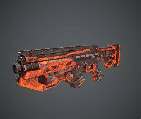 Artstation Space Gun Sci Fi Concept Weapon Game Assets