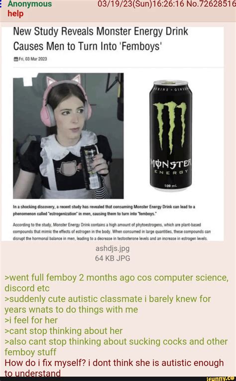 Anonymous No 72628516 Help New Study Reveals Monster Energy Drink