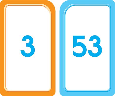 Number Flashcards 1 50 Number Flash Cards Primary Teaching Resources