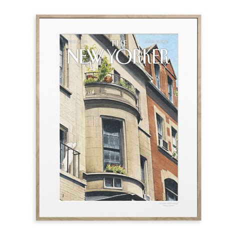 Harry Bliss Poster Balcony Scene Illustration The New Yorker 91