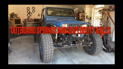 Superduty Axles And Leaf Springs Under Jeep Yj Youtube