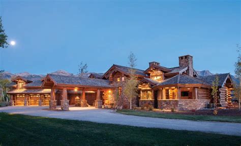 Milled log walls were combined with custom timber trusses to create a singular look. The house from Epic Log Cabins tv show | Log homes, Log ...