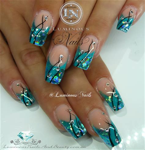 Turquoise gel nails - New Expression Nails