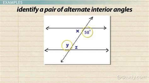 Alternate Interior Angles Definition Theorem And Examples Video