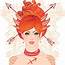 Sagittarius Astrological Sign As A Beautiful Girl Vector Illustration 