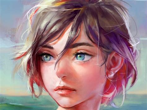 Realistic Anime Girl Short Hair Wallpapers Wallpaper Cave