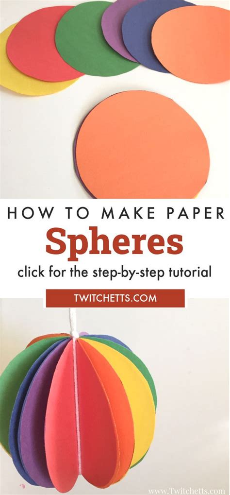 How To Make A Paper Sphere Construction Paper Crafts Construction