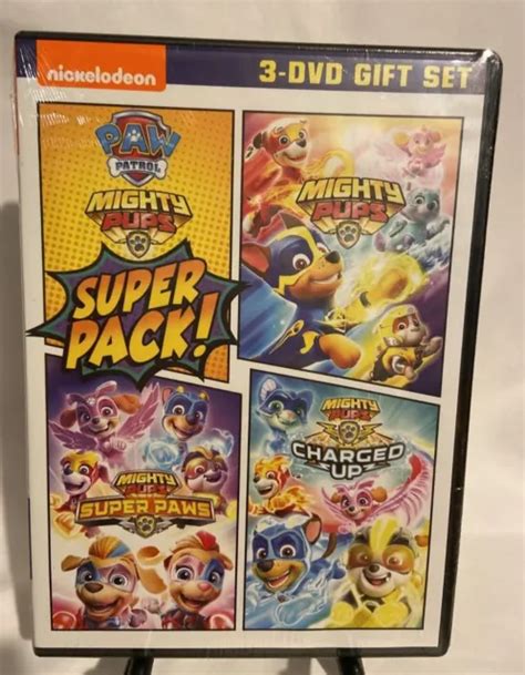 Paw Patrol Rescue Pack Dvd Brand New 3 Dvd Set Awesome Nickelodeon