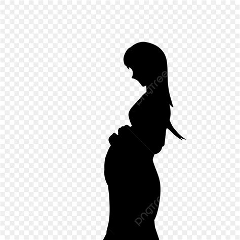 Chic Pregnant Silhouette Png