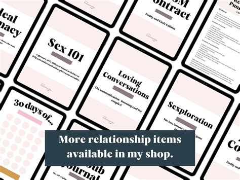 Couples Sex Game Intimate Relationships Sex Notebook Etsy Uk