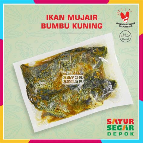 Jual Ikan Mujair Bumbu Kuning G Siap Masak Shopee Indonesia