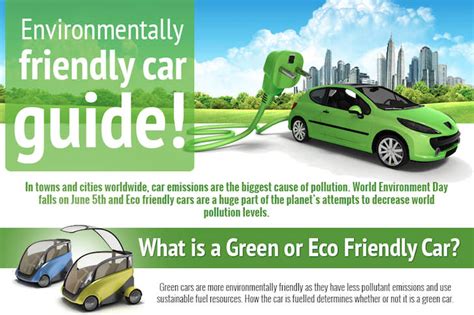 Infographic A Guide To The Most Environmentally Friendly Cars