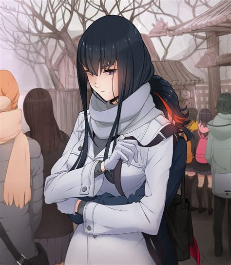 Anime Skirt Sword Black Hair Long Hair Kill La Kill Satsuki