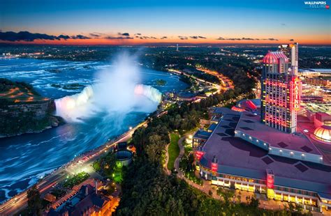 Picture Of Town Aerial View Niagara Falls Full Hd Wallpapers 2000x1309