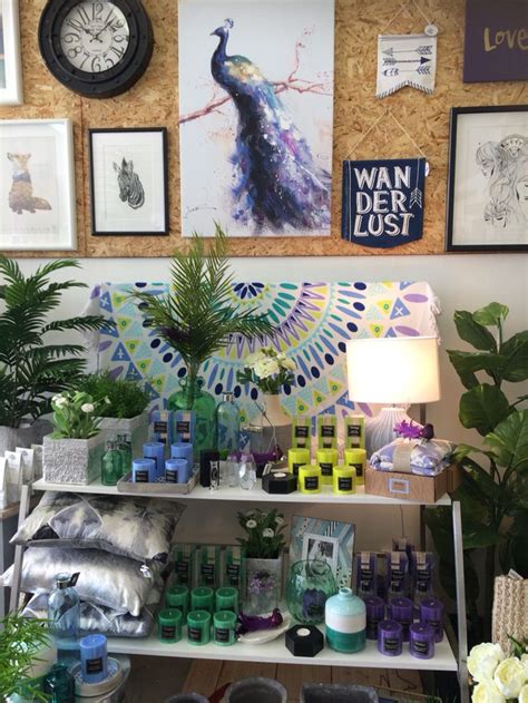 Blue Purple Teal And Green Visual Merchandising Shop Display At Our